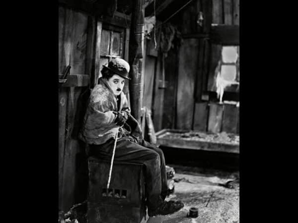 Chaplin i filmen Guldfeber